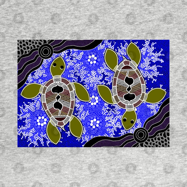 Aboriginal Art - Sea Turtles 2 by hogartharts